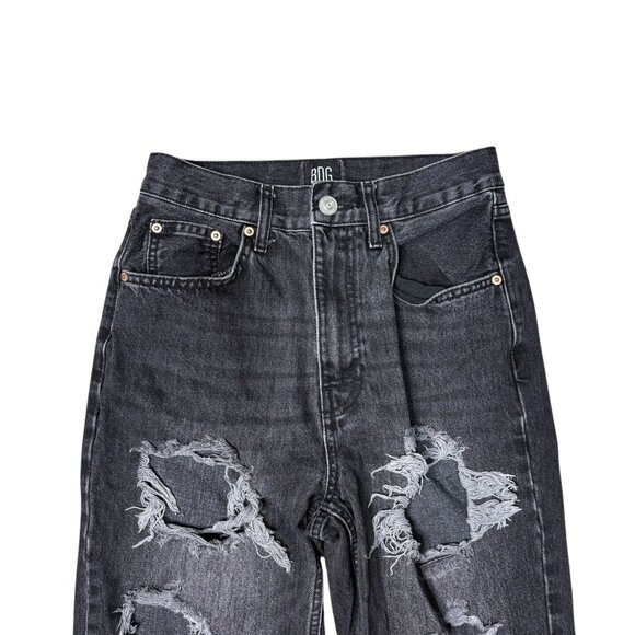 BDG Urban Outfitters Distressed Baggy Jeans Black Size 27 - Picture 5 of 6